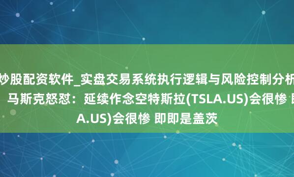 炒股配资软件_实盘交易系统执行逻辑与风险控制分析 空头爆了！马斯克怒怼：延续作念空特斯拉(TSLA.US)会很惨 即即是盖茨