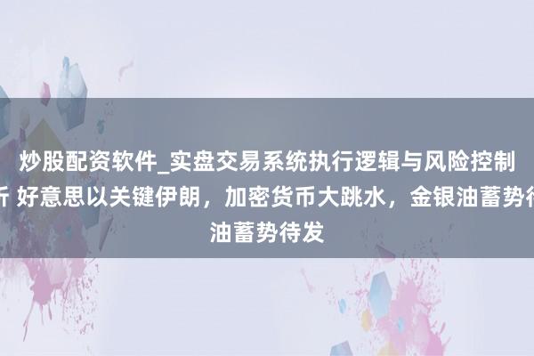 炒股配资软件_实盘交易系统执行逻辑与风险控制分析 好意思以关键伊朗，加密货币大跳水，金银油蓄势待发